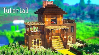 Minecraft House | Small Dark Oak House Tutorial