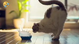 FUNNY ANIMALS 2023 😎 СМЕШНЫЕ ЖИВОТНЫЕ 🐱🐶  ПРИКОЛЫ С КОТАМИ, СОБАКАМИ