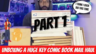 UNBOXING A 100 KEY COMIC BOOK MAIL HAUL PT 1| FIRST APPEARANCE | SUPRISE COMIC TOWARDS THE END 😲