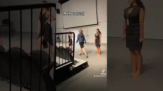 Behind the scenes at a runway show