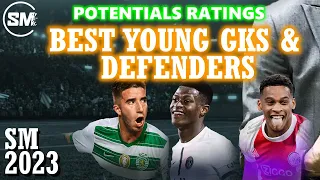 SOCCER MANAGER 2023 BEST YOUNG GOALKEEPERS & DEFENDERS WITH POTENTIAL RATINGS | WONDERKIDS & GEMS.