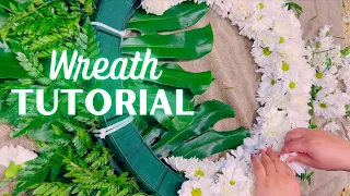 How to Make a Funeral Flower Wreath!