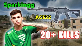 Sparkingg - 20+ KILLS - ACE32 - SQUADS - PUBG