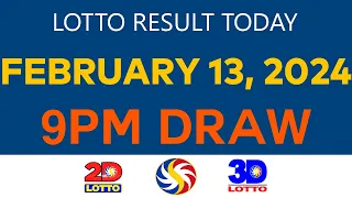 Lotto Result Today FEBRUARY 13 2024 9pm Ez2 Swertres 2D 3D 6D 6/42 6/49 6/58 PCSO