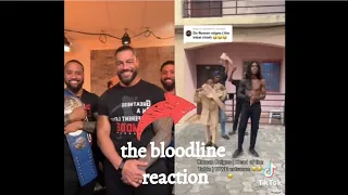 roman reigns And The Bloodline REACT To WWE Fan's Viral Tiktok Video wwe roman Reigns Funny Entrance