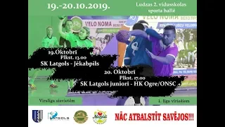 20.10.2019  1. līga vīriešiem "SK Latgols juniori - HK Ogre/ONSC"