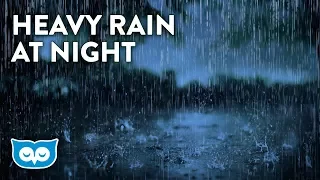 Heavy Rain Sounds At Night With No Thunder | 2 Hours Rainstorm | Heavy Rain Sounds for Sleeping