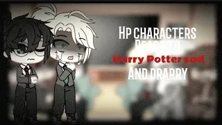 Hp characters react to Harry Potter sad/angst and Drarry| Gacha club|read desc|