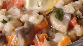 Перловка с овощами и грибами #shorts Pearl barley with vegetables and mushrooms