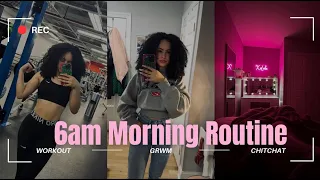 6AM Morning Routine/School GRWM of a Senior in Highschool