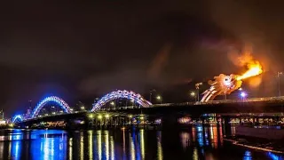 Dragon bridge fire show | Da Nang Vietnam