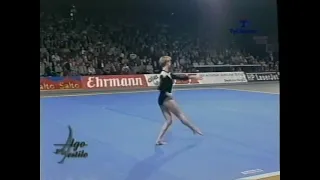 1999 Cottbus Gymnastics World Cup Event Finals - Svetlana Khorkina (RUS) FX (Argentina TV)