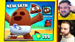 Singurul YOUTUBER ce a luat SPIKE CACA SKIN in ROMANIA pe Brawl Stars!