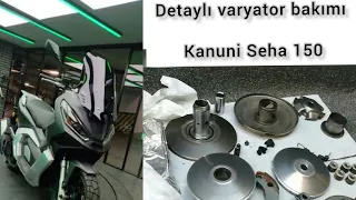 Kanuni Seha 150 Detaylı Varyatör Bakımı ve Temizliği/Pcx ile benzer scooter