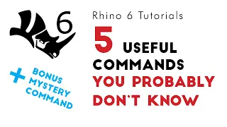 5 Super useful Rhino Commands you probably don't know about! + Bonus Mystery Command