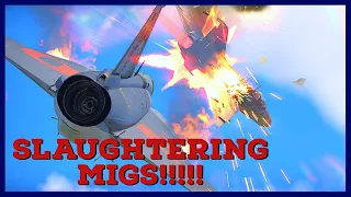 War Thunder | [Slaughtering Migs!!] J-35 Draken 10 Kills in SIM!!!!!!!!!!!