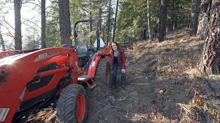 4 Years Living Off Grid And We Had To Call In Help! Tractor Rescue From Side Of A Mountain