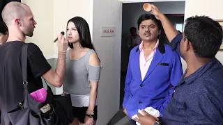 HANIF NOYDA -SUNNYLEONE  on set TERA INTEZAAR