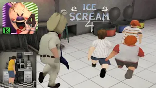 Ice Scream 4 Rod Factory - Full Gameplay - Kids Escaped - Android & iOS Game