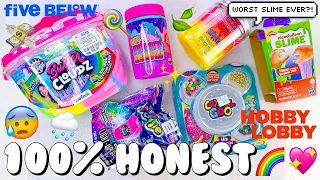 Rainbow Store Bought Slimes Review Under $9 🌈💖 Target vs Five Below vs Hobby Lobby