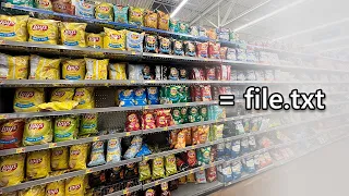 Storing Files in the Walmart Chip Aisle