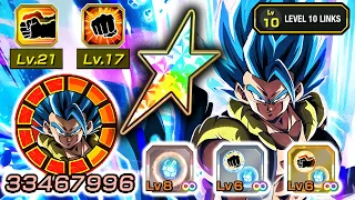 100% EZA STR LR GOGETA BLUE WITH 8TH ANNIVERSARY EQUIPS! Dragon Ball Z Dokkan Battle