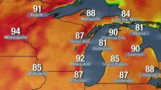 Metro Detroit weather: Very warm, muggy Sunday evening, July 4, 2021, 7 p.m. update