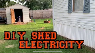 Running Power To My Shed For FREE