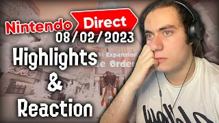 Reaction Nintendo Direct 08/02/2023 | Twitch Supercut #9