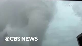 Possible tornado churns through Estherville, Iowa