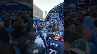 In the crowd at the NFL Draft in Downtown Detroit