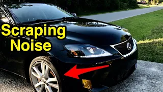 Found & fixed: scraping noise when turning right or left