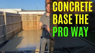 PART 1 FULL GARDEN ROOM BUILD How to lay a Concrete Base