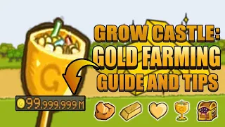 Grow Castle: EASY GOLD GUIDE! Gold Farming Tips and Tricks 🤑