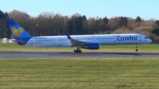 Condor B757-330(WL) | Takeoff Hamburg Airport | D-ABOI