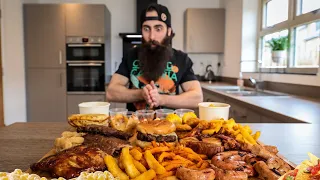 THE £100 BARBECUE BELLY BUSTER CHALLENGE | BeardMeatsFood