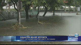 Homeland Security secretary in Hawaii for briefings on recovery efforts