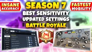 The MOST BALANCED SETTINGS For Battle Royale | COD Mobile | Season 7 BEST SENSITIVITY For BR (2023)