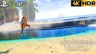 Amazing Water Waves Horizon Forbidden West Update PS5 Ultra High Realistic Graphics 4K HDR 60FPS