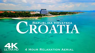 [4K] Best of CROATIA 2024 🇭🇷 Hrvatska Drone | 4 HOUR Aerial Film with deep house background