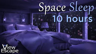 Space Sleep | Bedroom in Space | White Grey Noise | Relaxing Sounds of Space Flight | 10 HOURS