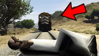 ¿PODRÁ GRANNY SOBREVIVIR AL TREN? (GTA 5 Mods) | DeGoBooM