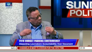 Politics Today: Budget Padding Not Criminal Yet But Unlawful - Clark