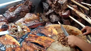 The BEST Sisig in MANILA since 1992! Grilled Pork LIEMPO , Ears and Liver! | Filipino Street Food