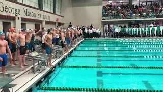 200 Medley Relay 6A VHSL States (Anthony Grimm 20.87 leadoff)