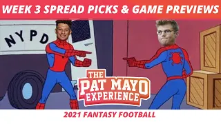 2021 Week 3 Picks Against The Spread, NFL Game Previews, Survivor Picks, Cust Corner Mini