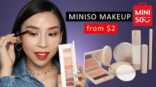 Trying Cheap Miniso Makeup from $2!