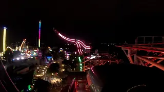 Gerstlauer Bobsled Coaster Die Gesengte Sau (Dostal) Prater Wien Vienna 2020 POV Onride Night