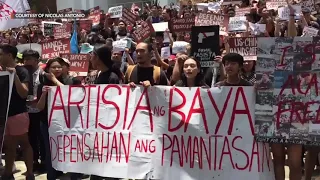 UP students walk out in protest of military and police intervention