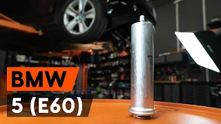 Hoe een brandstoffilter vervangen op een BMW E60 [AUTODOC-TUTORIAL]